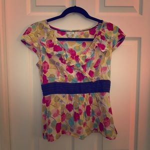 Floral Anthropologie top